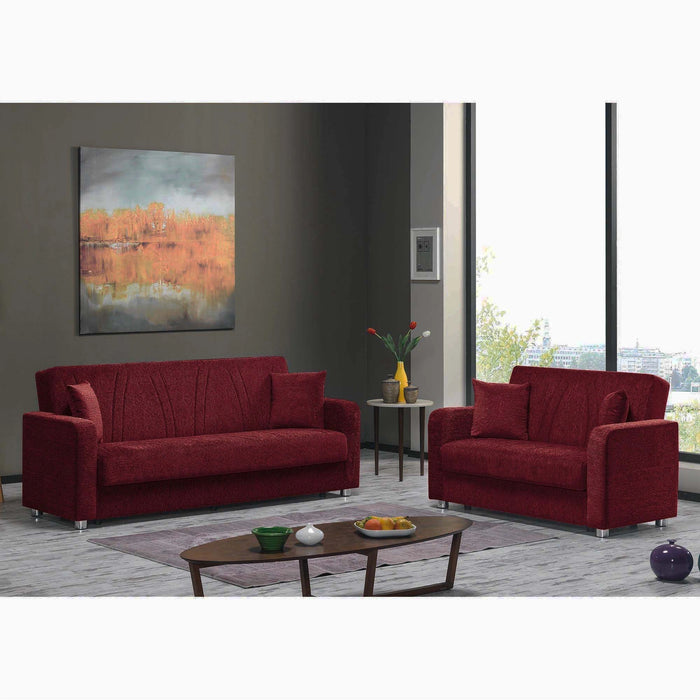 Ottomanson Elegance Collection Upholstered Convertible Sofabed with Storage