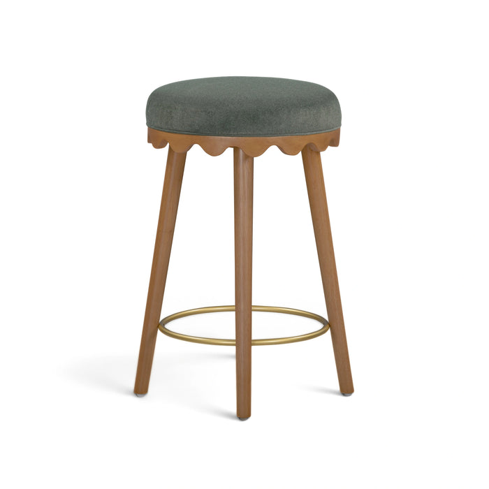 Oodle Performance Vegan Mohair Bar and Counter Stool