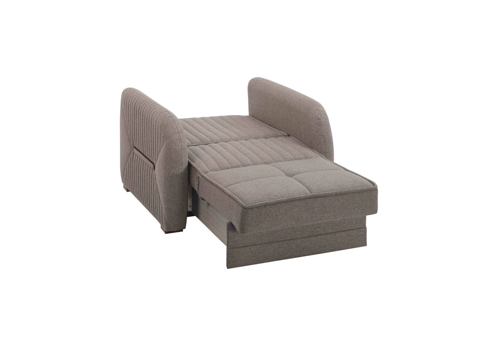 Ottomanson Speedy Collection Upholstered Convertible Armchair with Storage