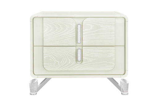 Lyra Beige Nightstand with USB