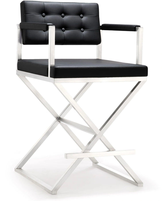 Director Performance Vegan Leather Stool