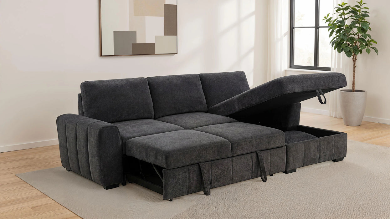Pastrana Upholstered Sleeper Sectional Sofa