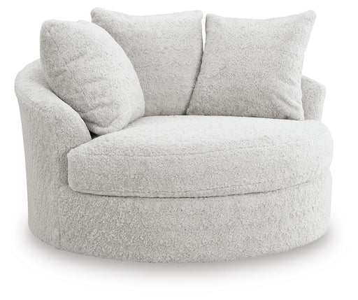 Cuddle Plush Oversized Swivel Accent Chair - Home And Beyond