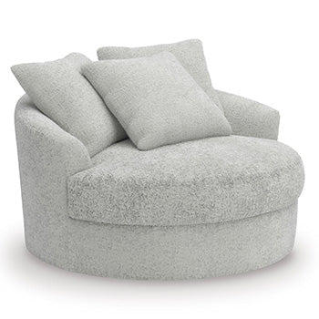 Cuddle Plush Oversized Swivel Accent Chair