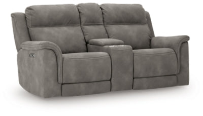Next-Gen DuraPella Power Reclining Loveseat with Console - Home And Beyond