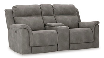 Next-Gen DuraPella Power Reclining Loveseat with Console - Home And Beyond