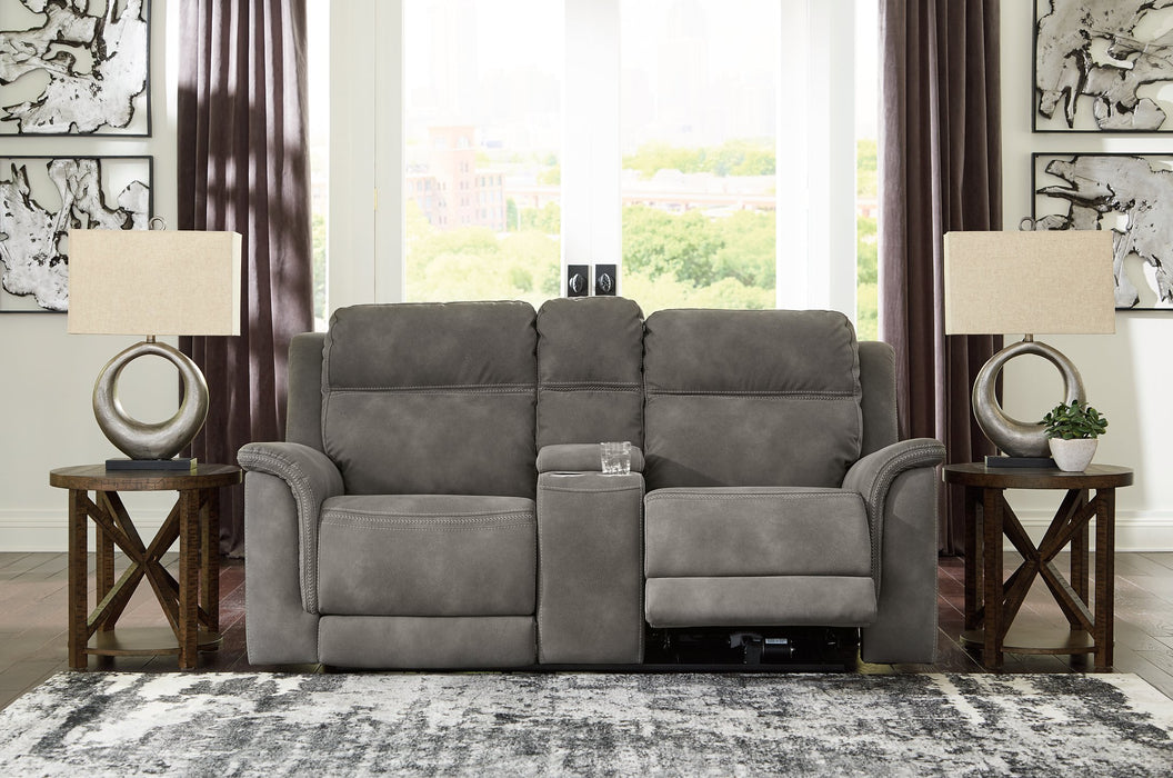 Next-Gen DuraPella Power Reclining Loveseat with Console - Home And Beyond