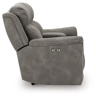 Next-Gen DuraPella Power Reclining Loveseat with Console - Home And Beyond