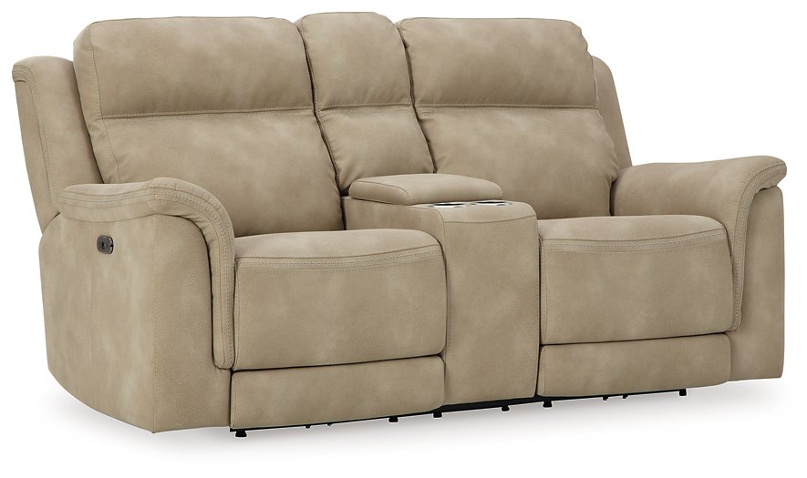 Next-Gen DuraPella Power Reclining Loveseat with Console - Home And Beyond