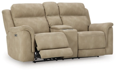 Next-Gen DuraPella Power Reclining Loveseat with Console - Home And Beyond
