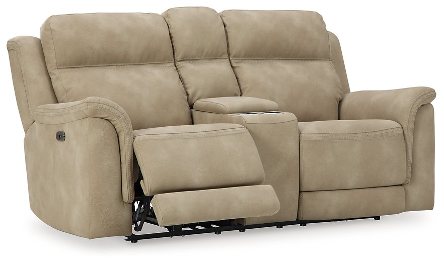 Next-Gen DuraPella Power Reclining Loveseat with Console - Home And Beyond