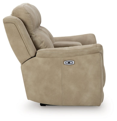 Next-Gen DuraPella Power Reclining Loveseat with Console - Home And Beyond