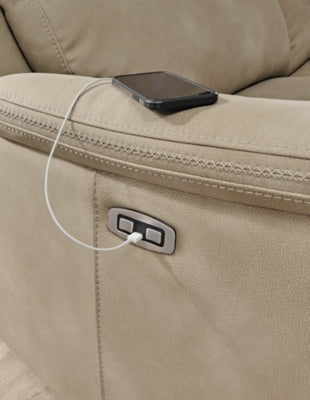 Next-Gen DuraPella Power Reclining Loveseat with Console - Home And Beyond
