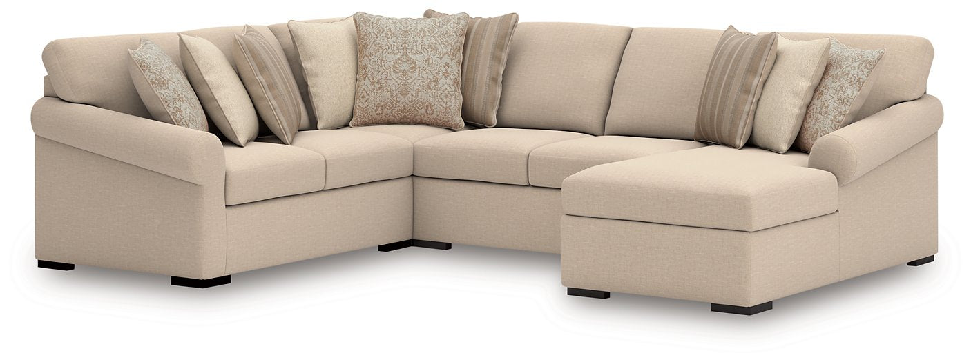 LadyMae Sectional with Chaise - Home And Beyond