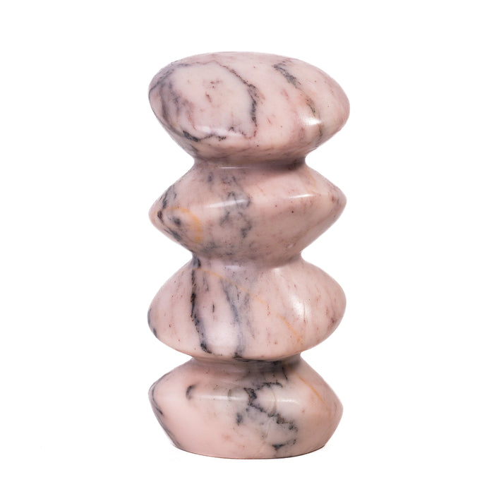 Marble Pink Cairn Decorative Object
