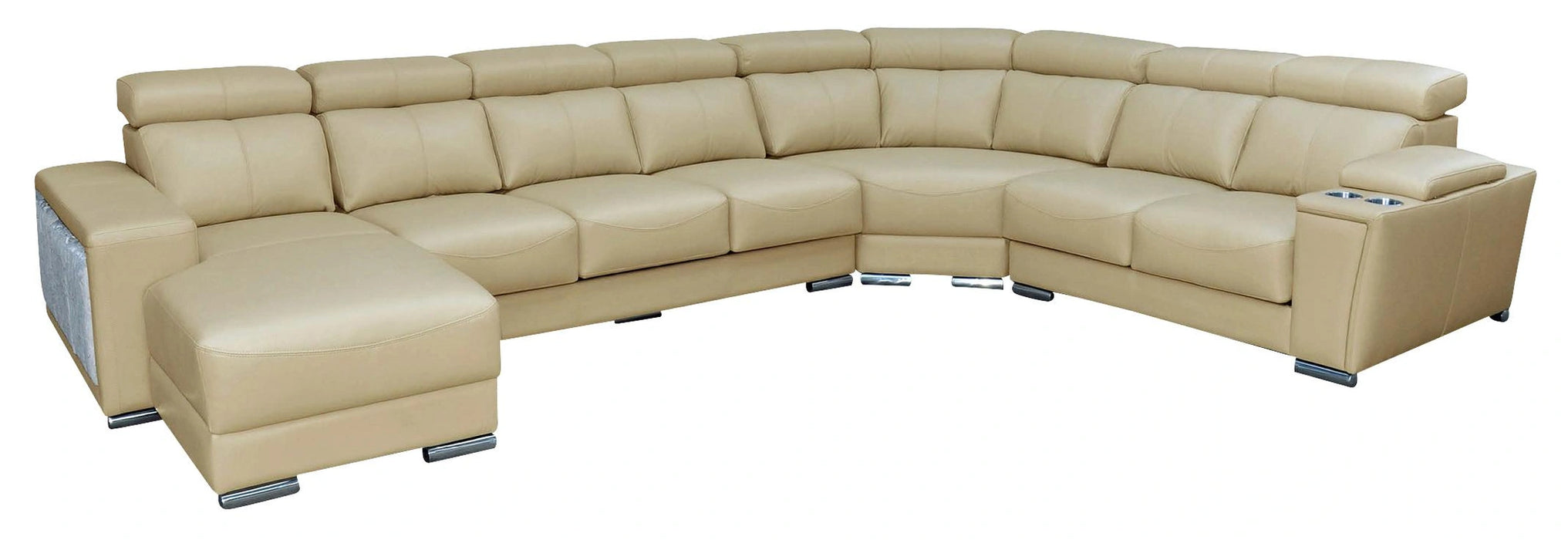 ESF Furniture 8312 Left Sectional w/Sliding Seat in Beige