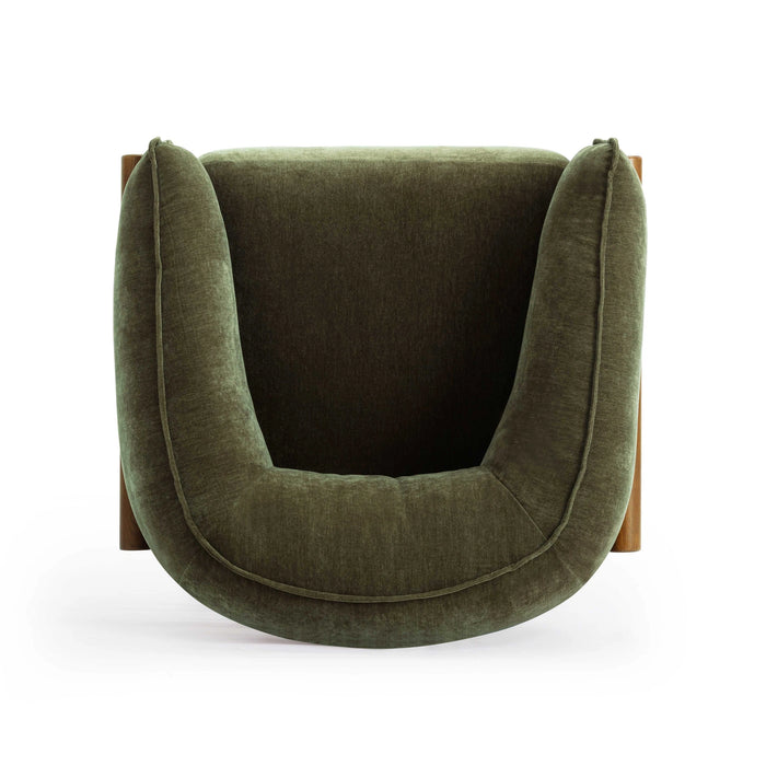 Piedmont Upcycled Contract-Grade Chenille Accent Chair