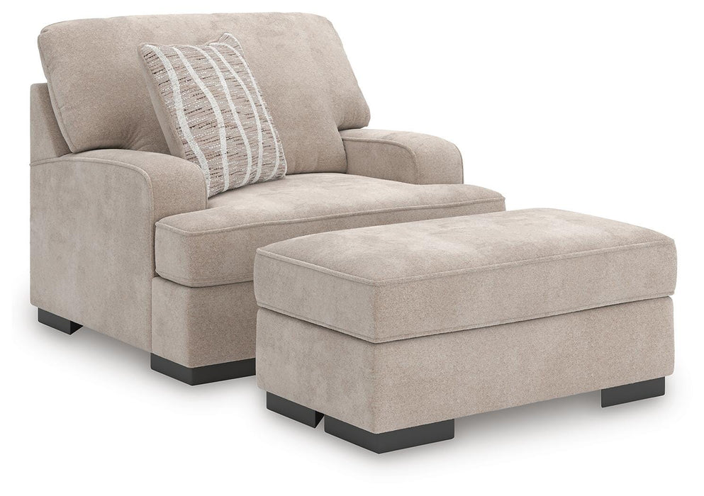 High Profile Chair & Ottoman Living Room Set - Home And Beyond