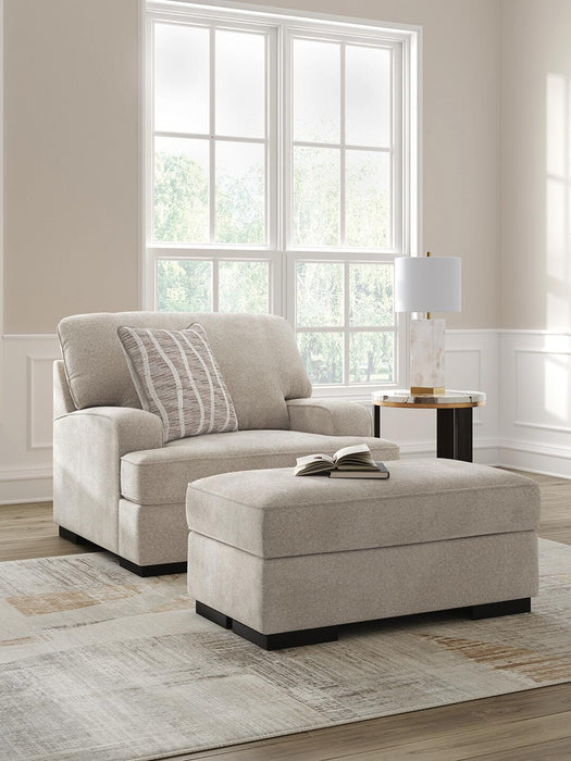 High Profile Chair & Ottoman Living Room Set - Home And Beyond
