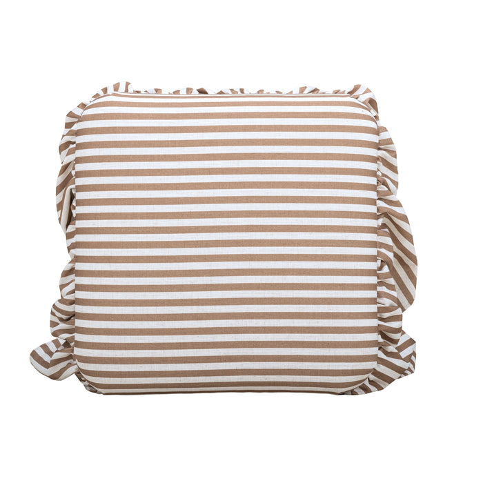 Gertrude Performance Linen Skirted Ottoman