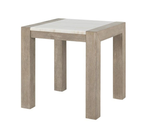 White Marble Top End Table - Home And Beyond