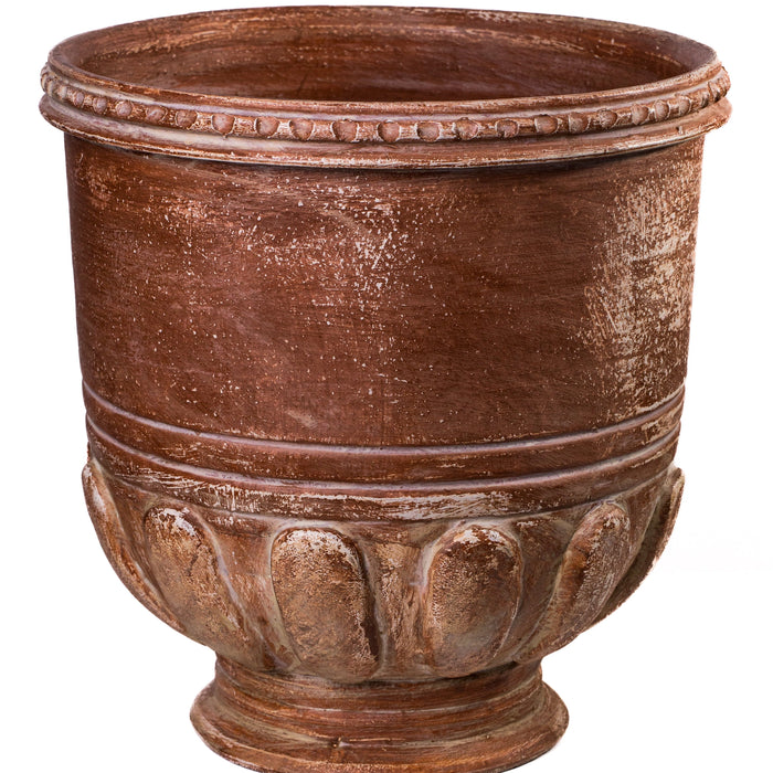 Visha Cream and Blue Terracotta Decorative Vase