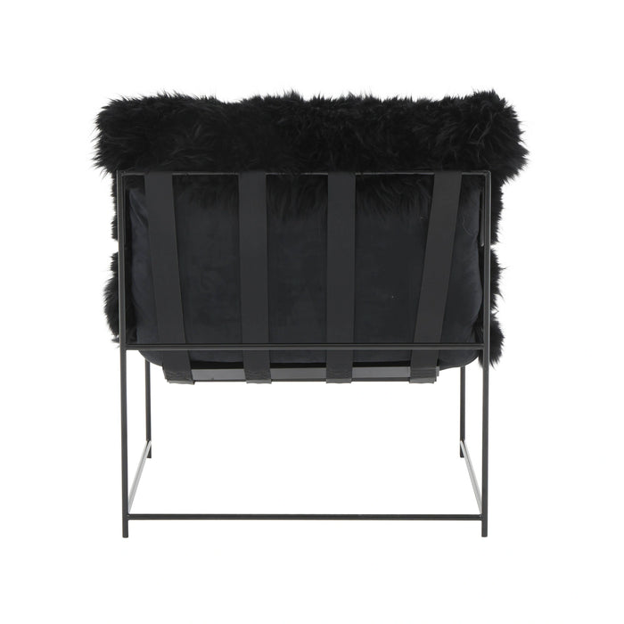 Kimi Genuine Sheepskin Accent Chair