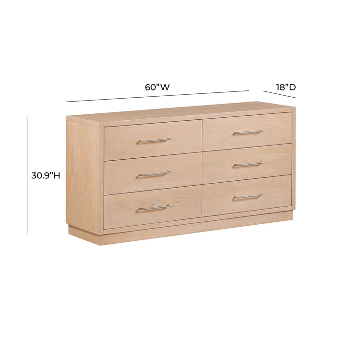 Marlow 6-Drawer Wood Dresser