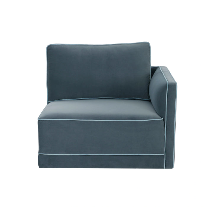 Willow Performance Velvet Modular RAF Corner Chair