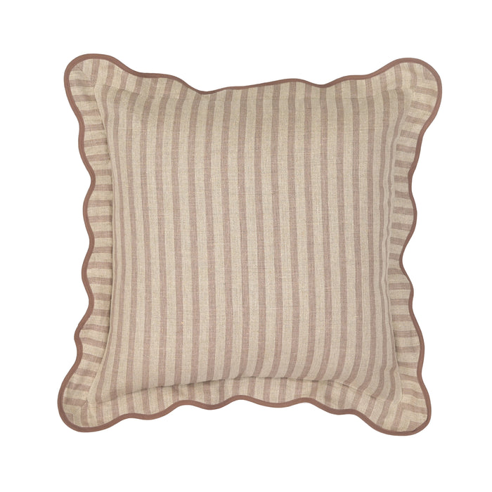 Striped 20" Linen Throw Pillow