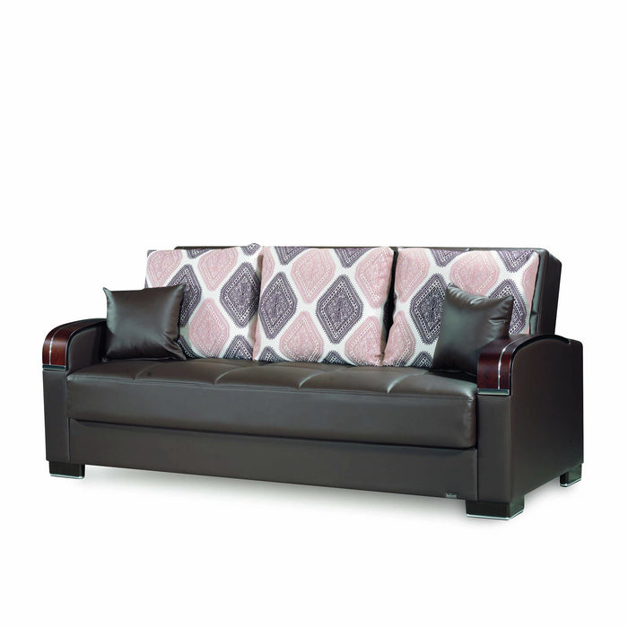 Ottomanson Mobimax Collection Upholstered Convertible Sofabed with Storage