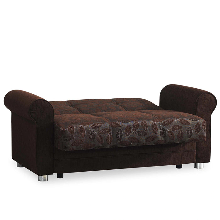 Ottomanson Rio Grande Collection Upholstered Convertible Loveseat with Storage