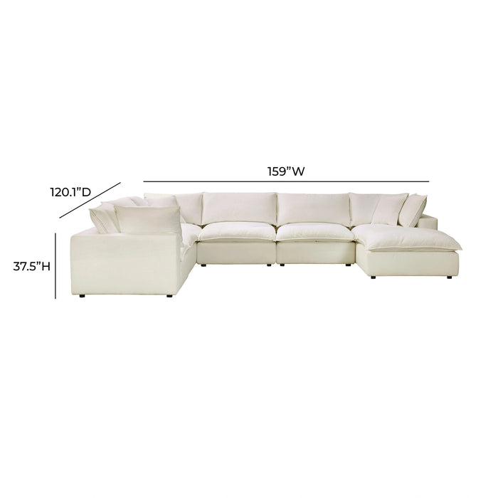 Cali 7-Piece Modular Large Chaise Sectional