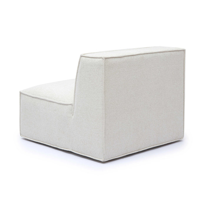 Mindy Performance Chenille Basketweave Modular Armless Chair