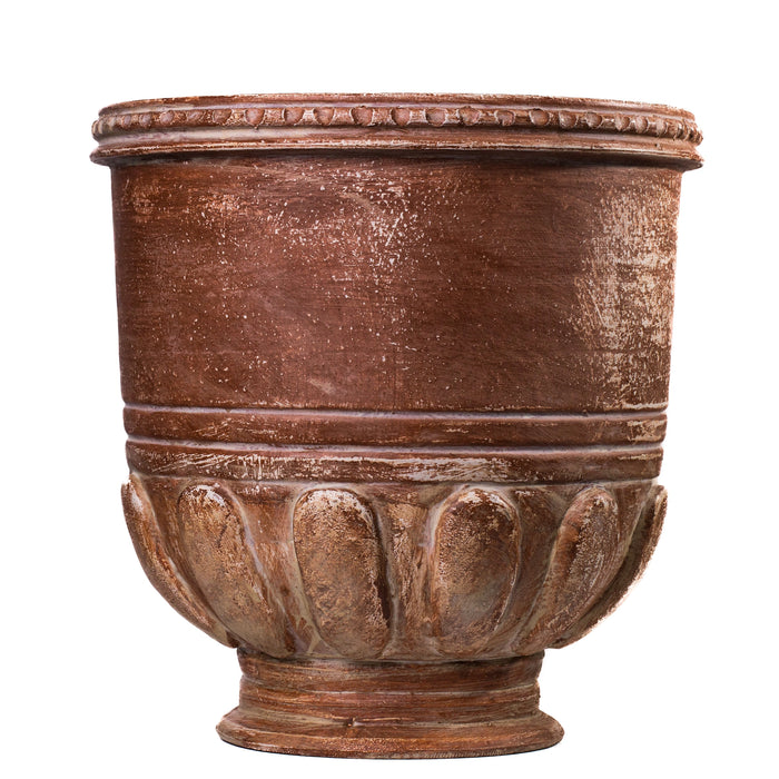 Visha Cream and Blue Terracotta Decorative Vase