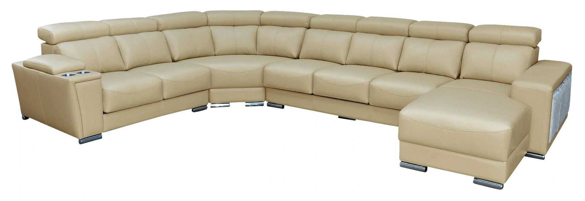ESF Furniture 8312 Right Sectional w/Sliding Seat in Beige