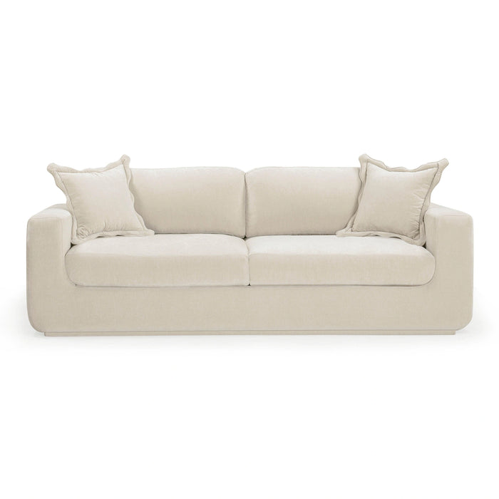 Miri 90.5" Upcycled Contract-Grade Washed Velvet Sofa