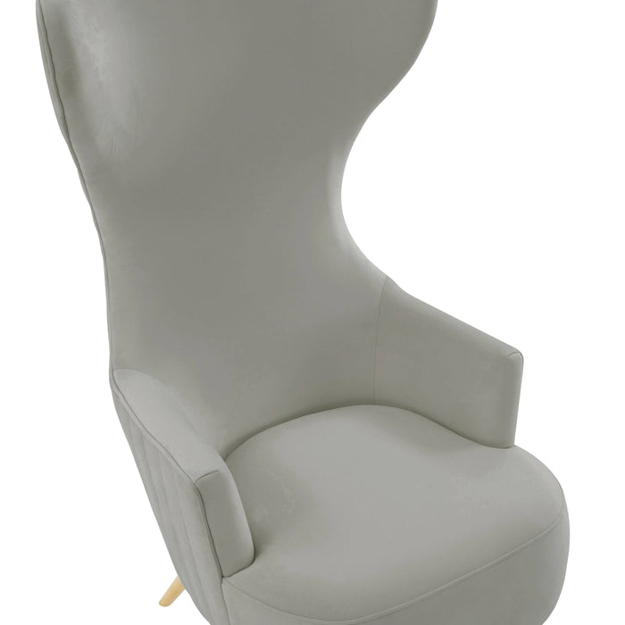 Julia Velvet Wingback Accent Chair