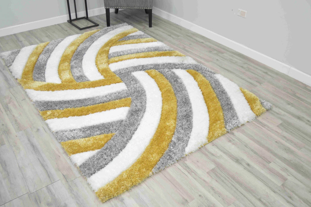 6483 Yellow - 4D Shaggy