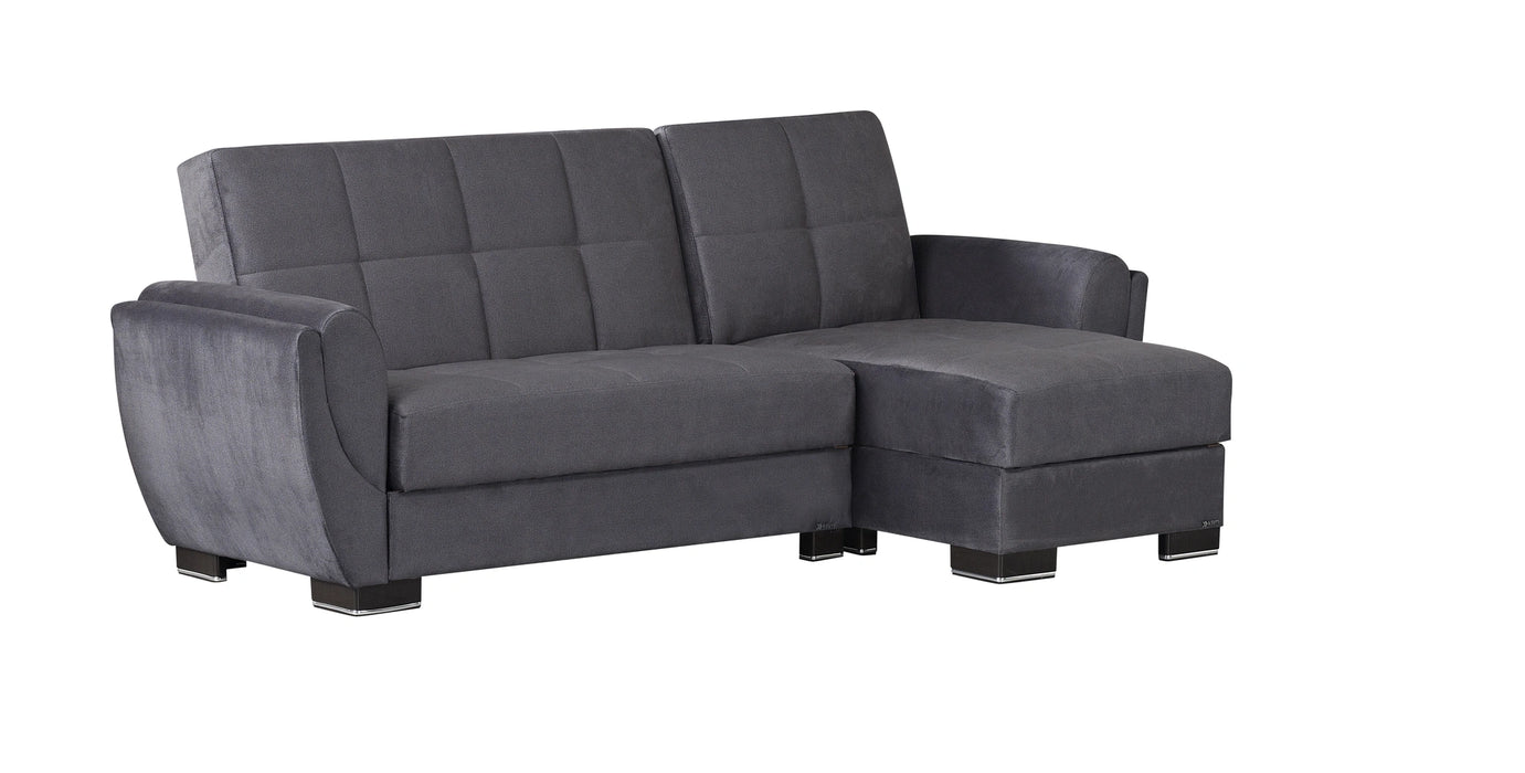 Ottomanson Armada Air Collection Upholstered Convertible Chaise Lounge with Storage