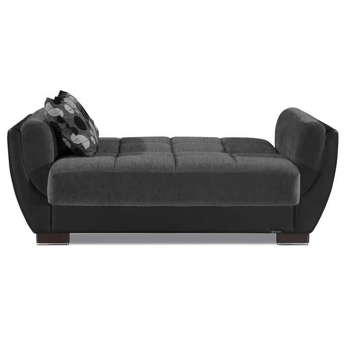 Ottomanson Armada Air Collection Upholstered Convertible Loveseat with Storage