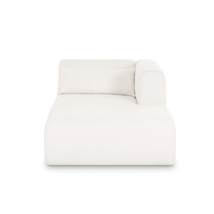Tarra Cream Performance Chenille Modular Chaise