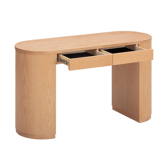 Marlow 52" Wood 2-Drawer Writing Desk