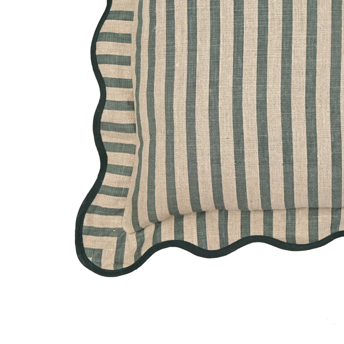 Striped 20" Linen Throw Pillow