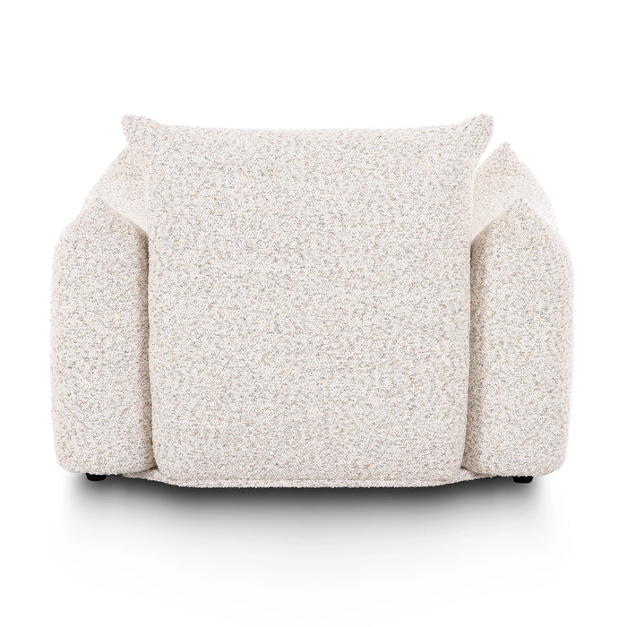 Saint Tropez Nubby Fabric Armchair in Sand