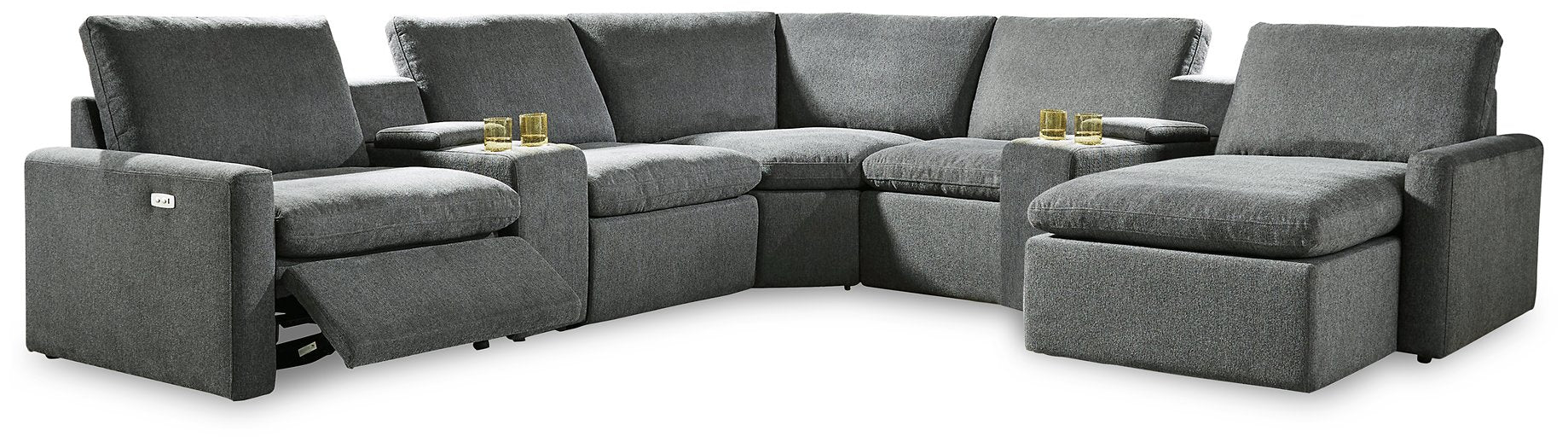 Hartsdale Power Reclining Sectional with Chaise - Home And Beyond