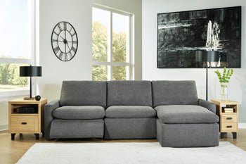 Hartsdale 3-Piece Right Arm Facing Reclining Sofa Chaise - Home And Beyond
