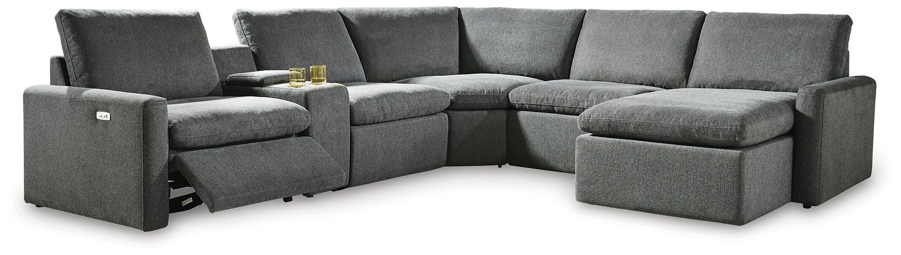 Hartsdale Power Reclining Sectional with Chaise - Home And Beyond