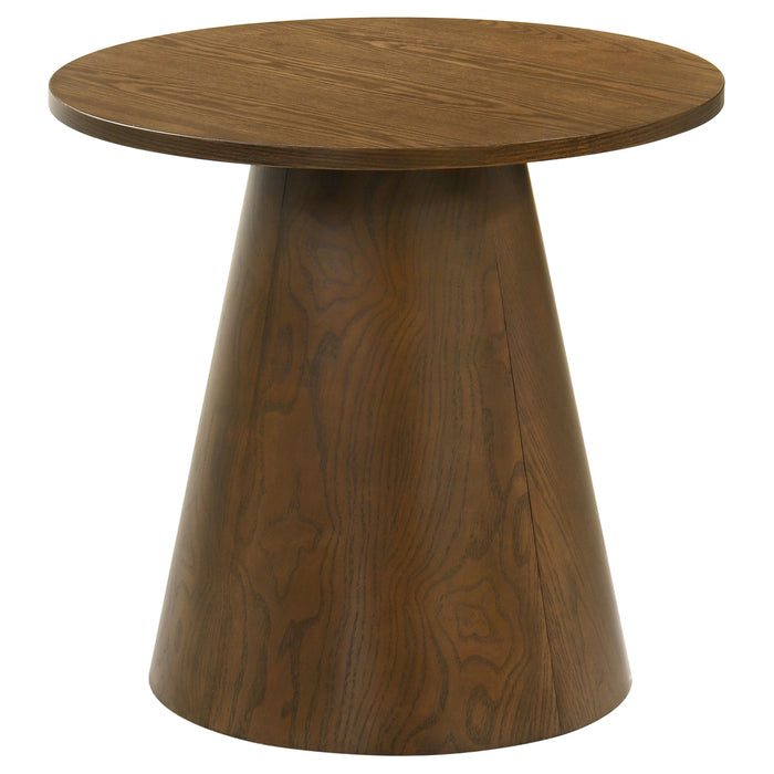 Franklin Round Pedestal Coffee Table Set