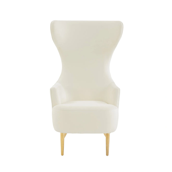 Julia Velvet Wingback Accent Chair